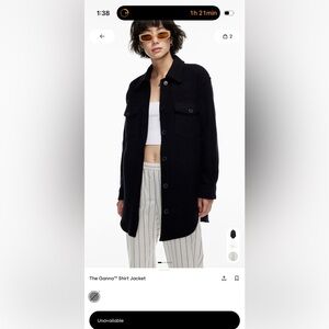 Wilfred The Ganna Black Shirt Jacket